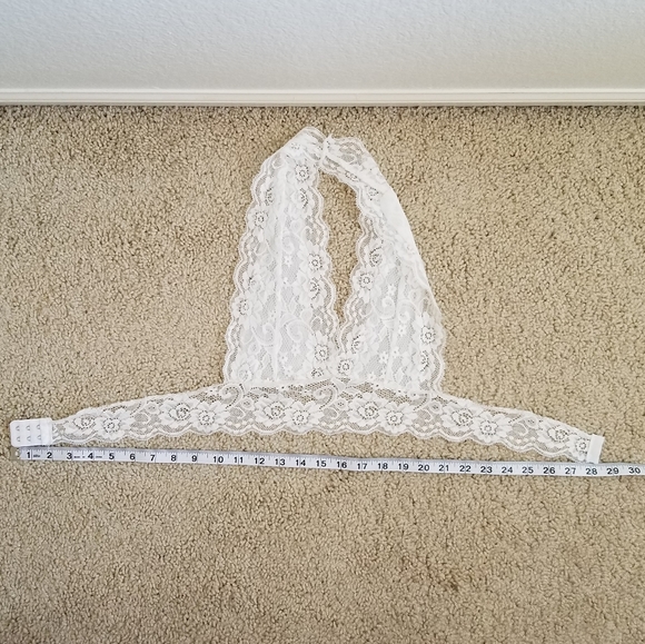 2/$15 White lace bralette - Picture 3 of 4